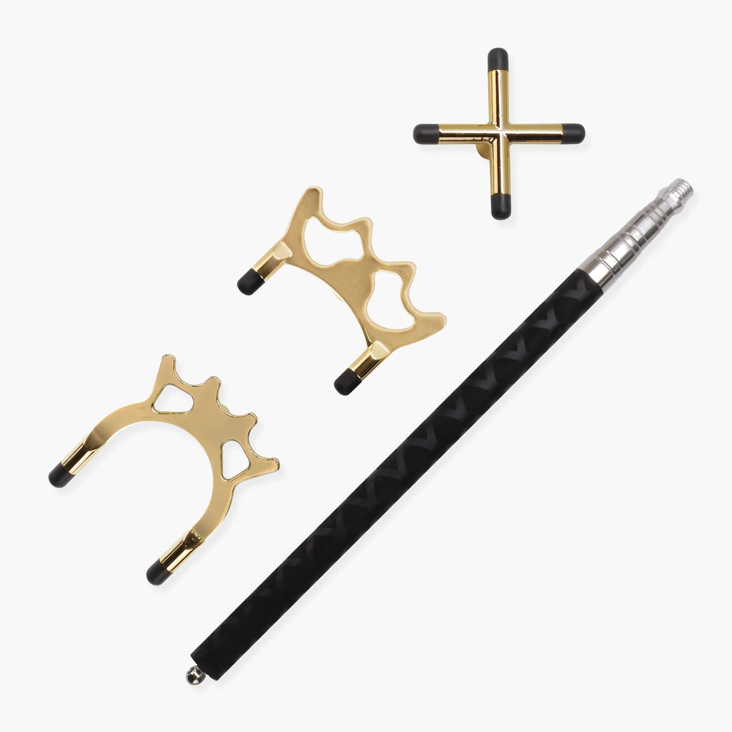 Telescopic Rest Bridge Stick with Premium Foam Handle and 3 Rest Heads