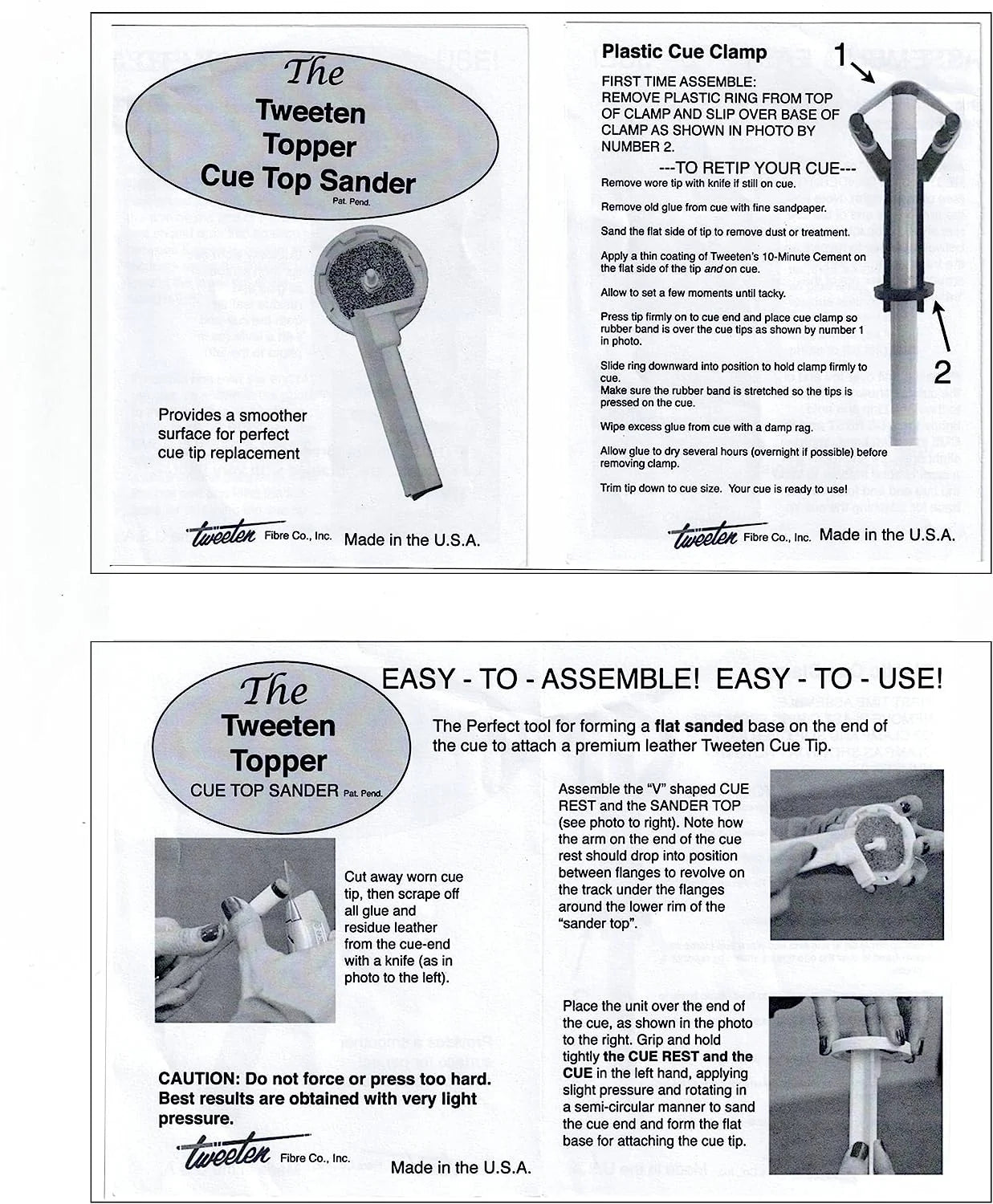 The Tweeten Topper - Cue Tip Sander