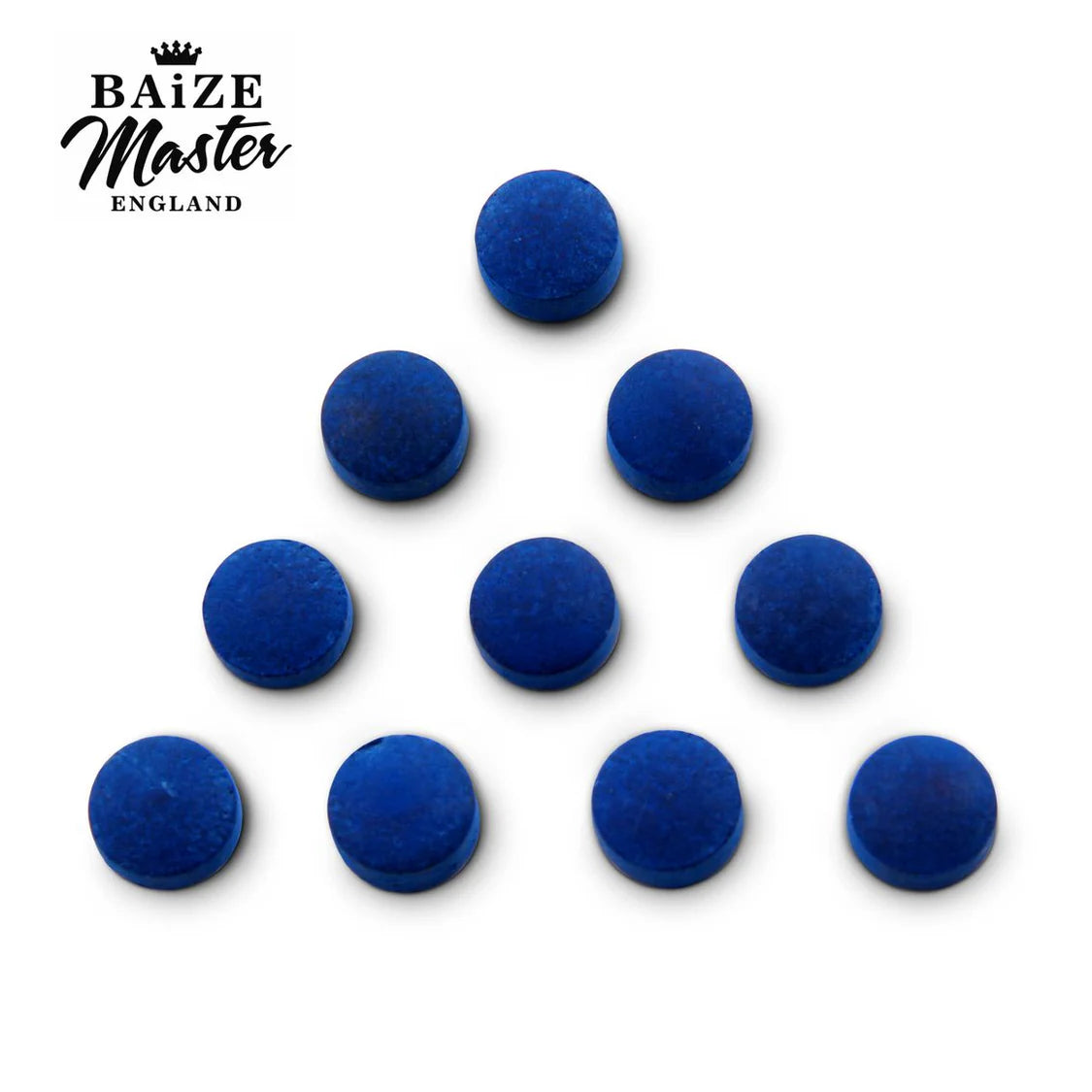 Baize Master Blue Pressed Tips 10mm - Soft, Medium & Hard