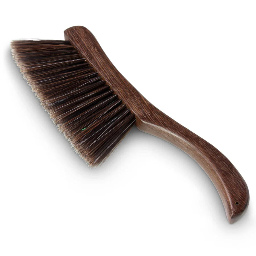 Giant Brown Snooker and Pool Rail Brush 14 Inch Handle with 8 Inch Imitation Horsehair Bristles