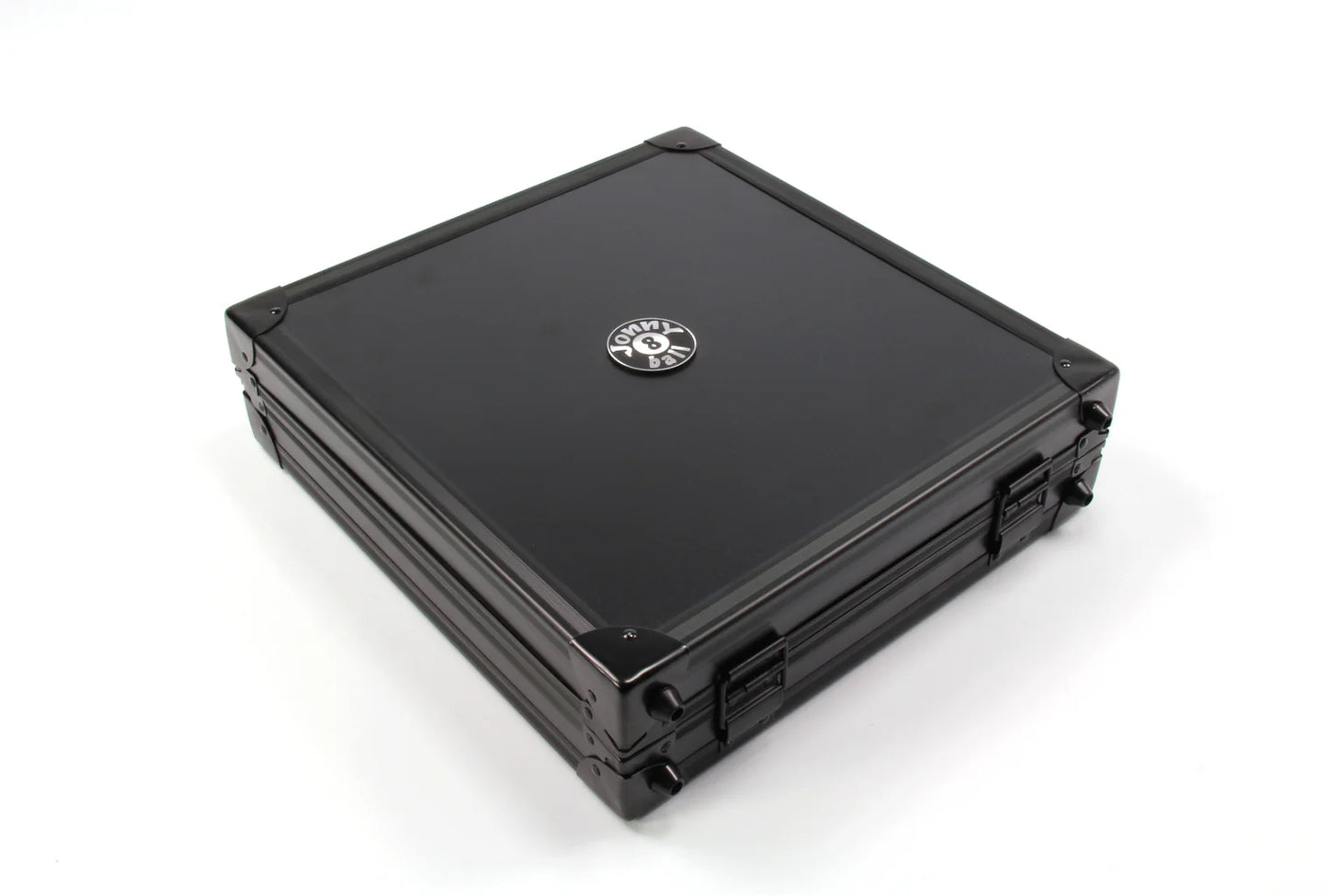 Jonny 8 Ball Black Aluminium Luxury Pool Ball Flight Case - Holds 18 x 2” English pool balls + Accessories