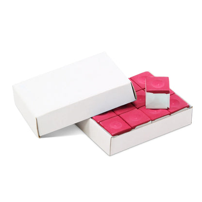 Economy Snooker Pool Cue Chalk - Box of 12