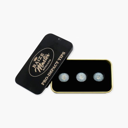 Baize Master PRO-IMPACT Professional 10mm Leather Backed Pressed Tip - Retail Pack