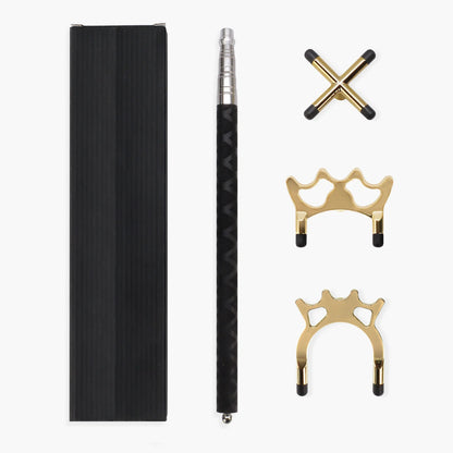 Telescopic Rest Bridge Stick with Premium Foam Handle and 3 Rest Heads