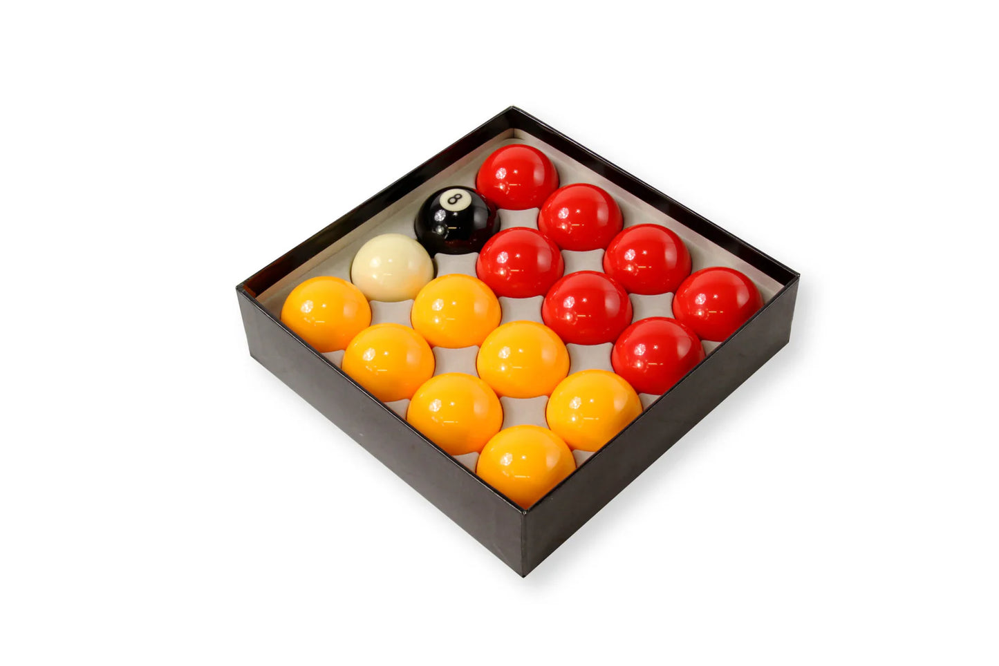 PREMIUM GRADE 2" Inch (50.8mm) Reds and Yellows English Pool Balls + 1 7/8 Inch Cue Ball