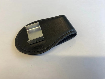 Leather Belt Clip with STEEL Metal Bracket Magnetic Chalk Holder