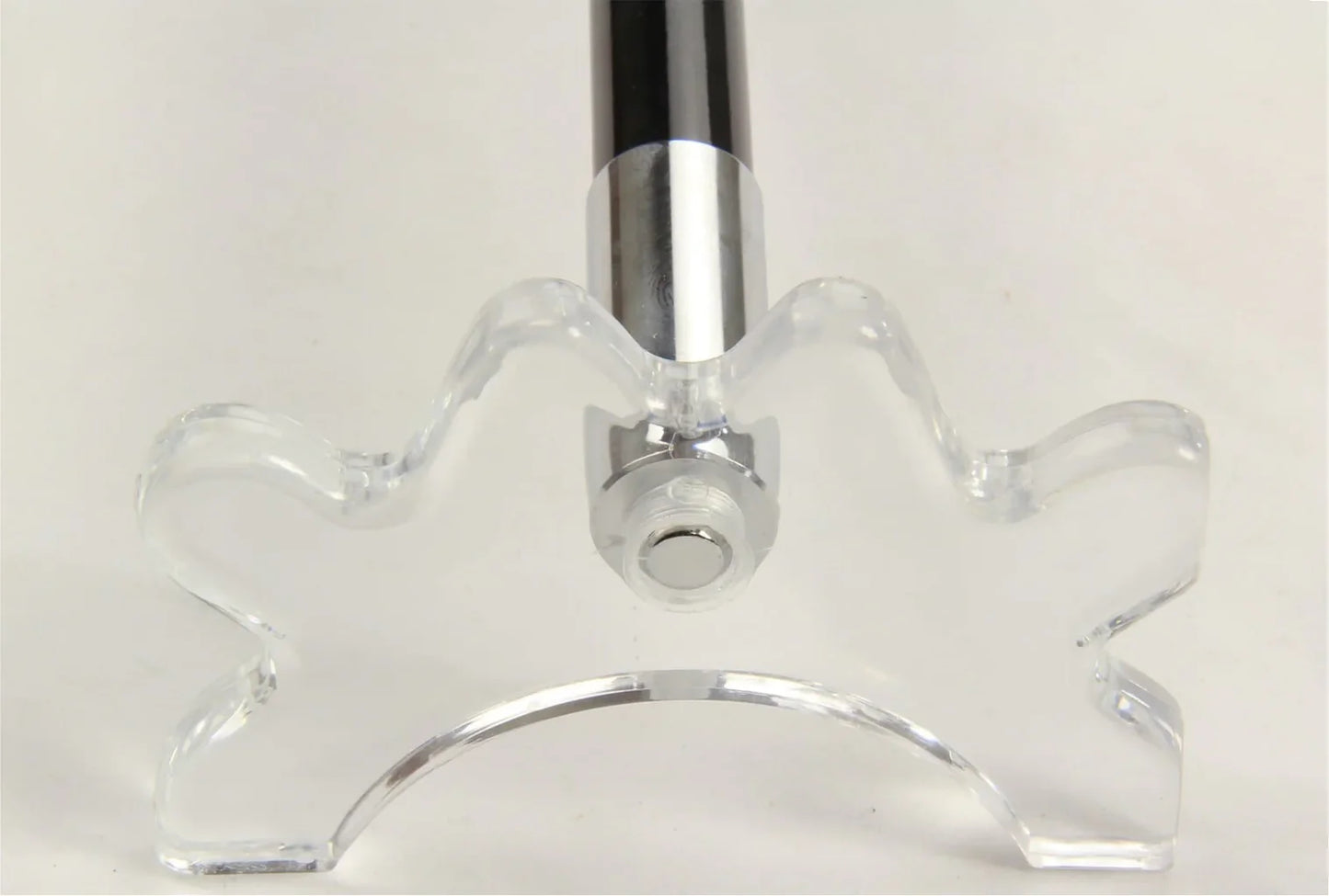 57 Inch Jonny 8 Ball Black Carbon 2pc Slim Line Snooker Cue Rest and Clear Rest Head