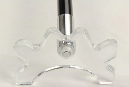 57 Inch Jonny 8 Ball Black Carbon 2pc Slim Line Snooker Cue Rest and Clear Rest Head