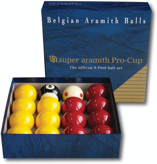 Aramith PRO CUP RED & YELLOW 2 Inch Pool Balls