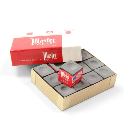 MASTER Cue Chalk x 12 - Various Colours