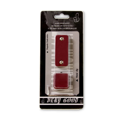 Metal Magnetic Chalk Holder and Belt Clip in Clam Pack with Secure Allen Key Fixing (Various Colours)