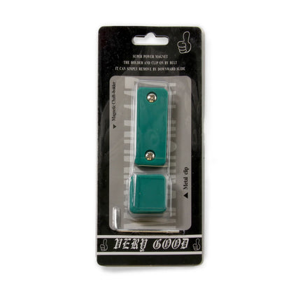 Metal Magnetic Chalk Holder and Belt Clip in Clam Pack with Secure Allen Key Fixing (Various Colours)