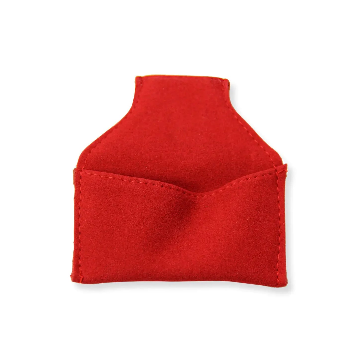 Imitation Suede RED Chalk Pouch With Belt Hook