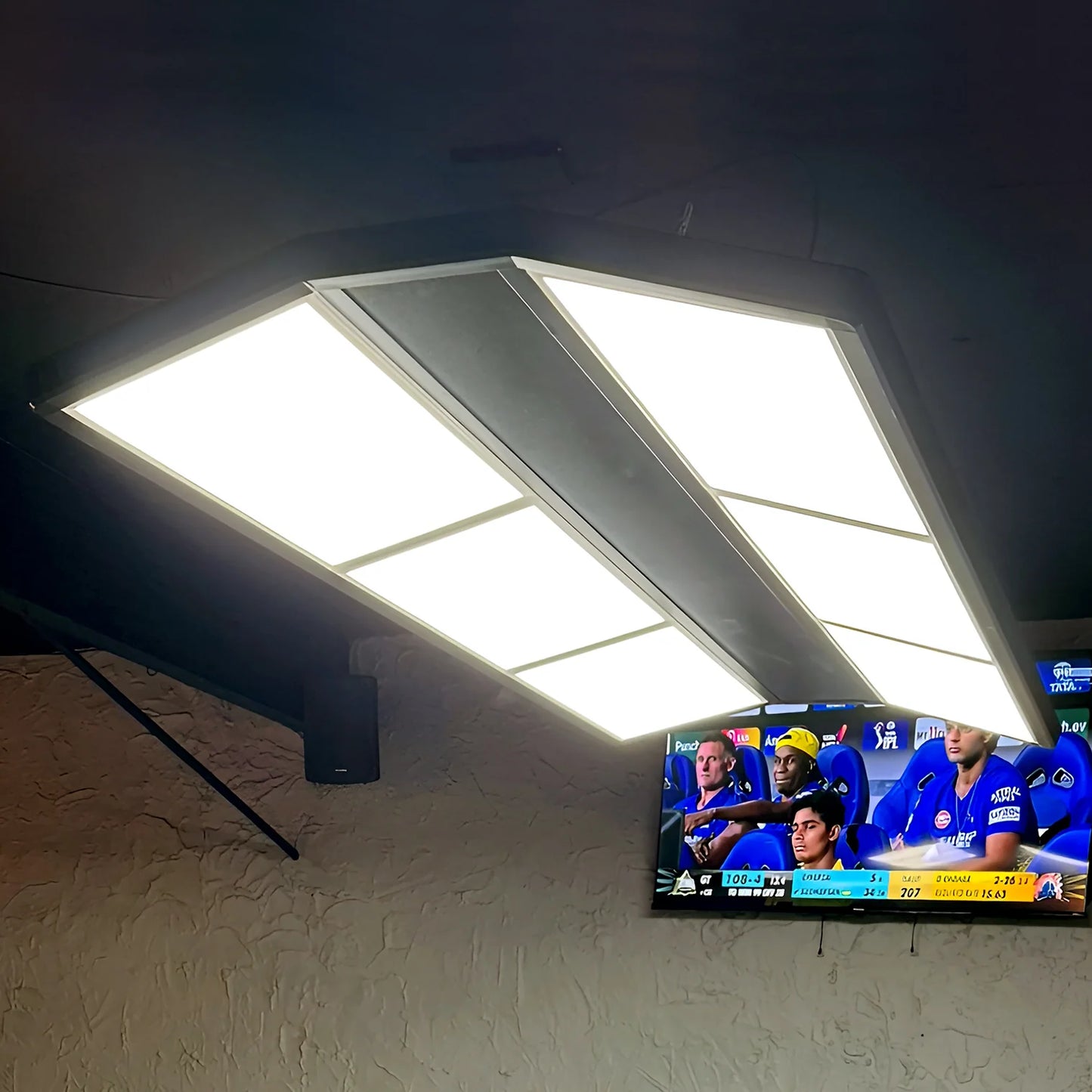 2x Sets of 24W 6 Panel LED Modern Table Lights