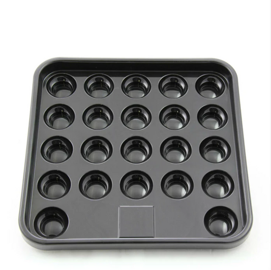 22 Ball Black Plastic Ball Carry Tray
