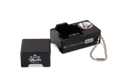 Baize Master Black 4 in 1 Metal Chalk Box & Tip Tool