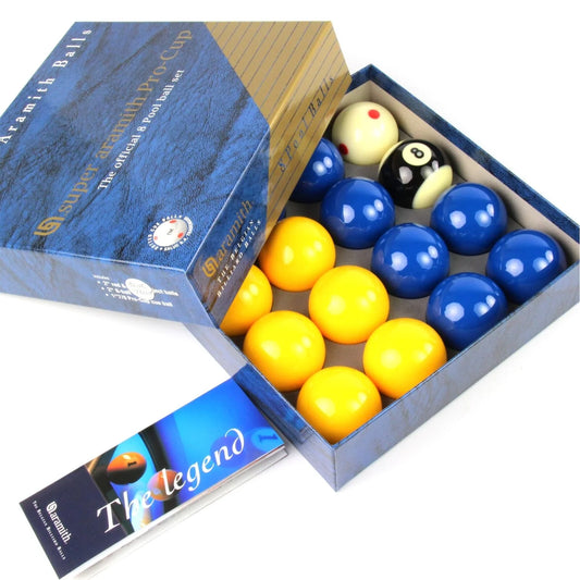 Aramith PRO CUP BLUE & YELLOW 2 Inch Pool Balls