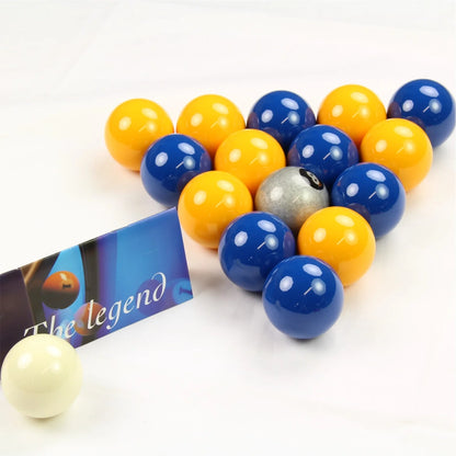 Aramith Premier 2 Inch Coloured Ball Sets with SILVER 8 BALL and PLAIN 1 7/8 Cue Ball