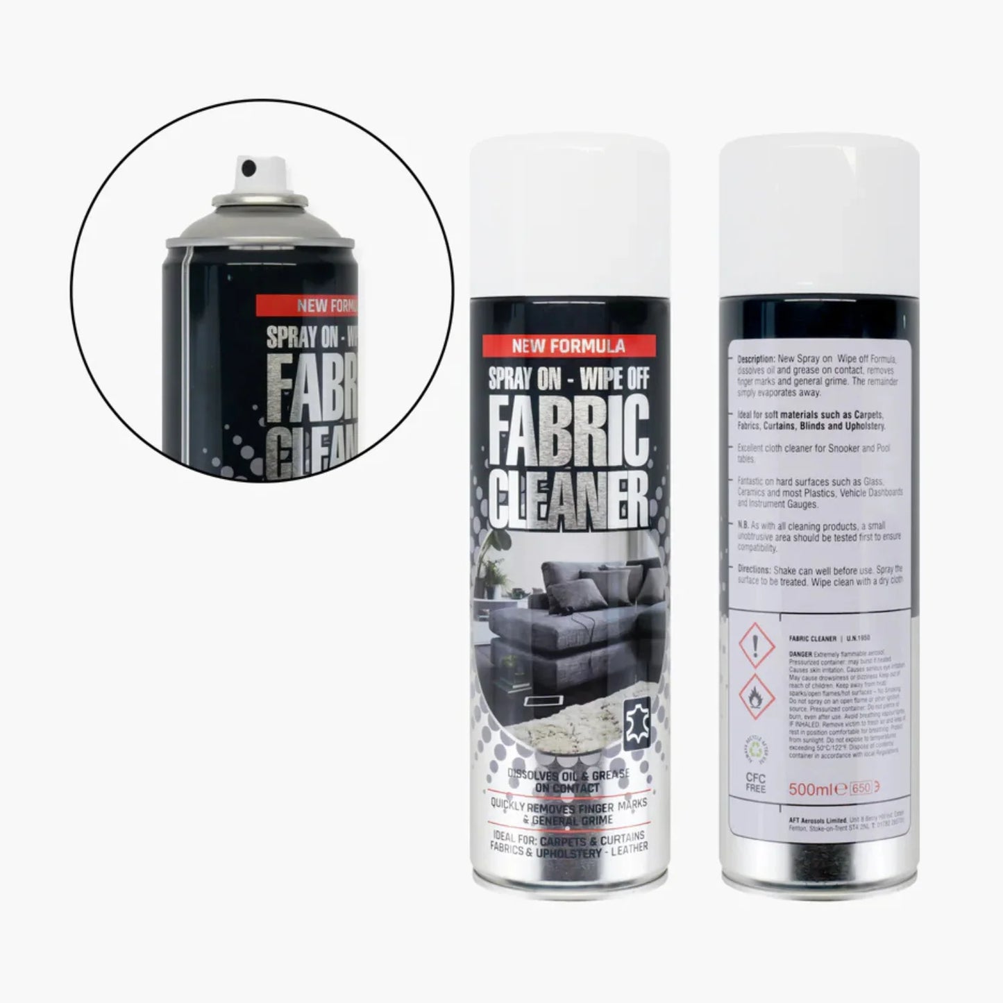 Fabric Cleaner Spray Can Suitable For Pool/Snooker Tables - 500ml
