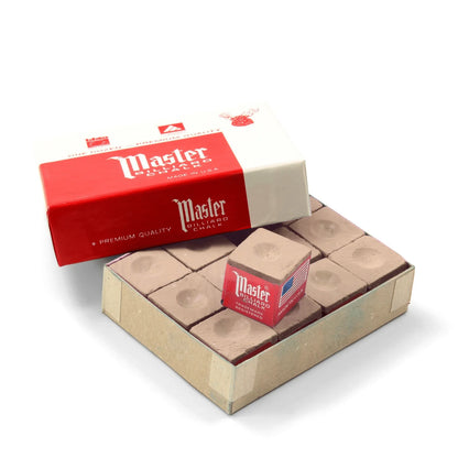 MASTER Cue Chalk x 12 - Various Colours
