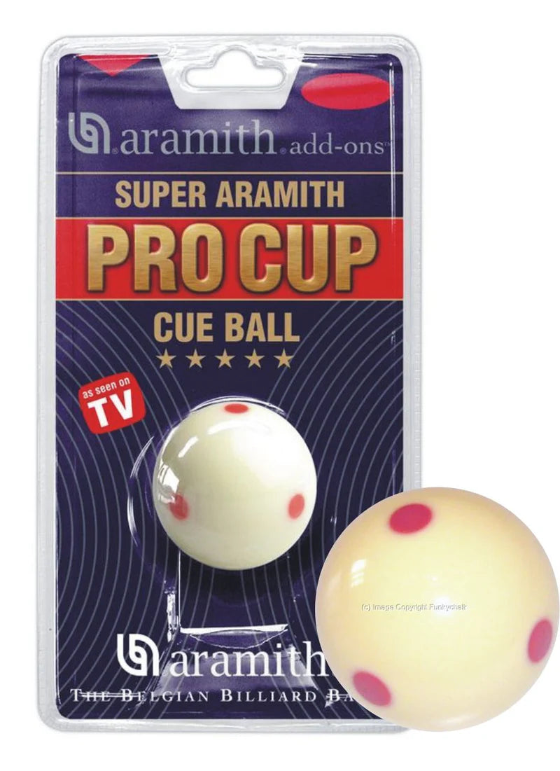 Aramith Pro Cup Spotted Cue Ball - Various Sizes